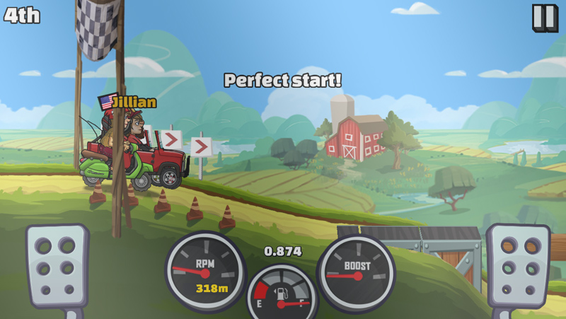 hill climb racing gameplay