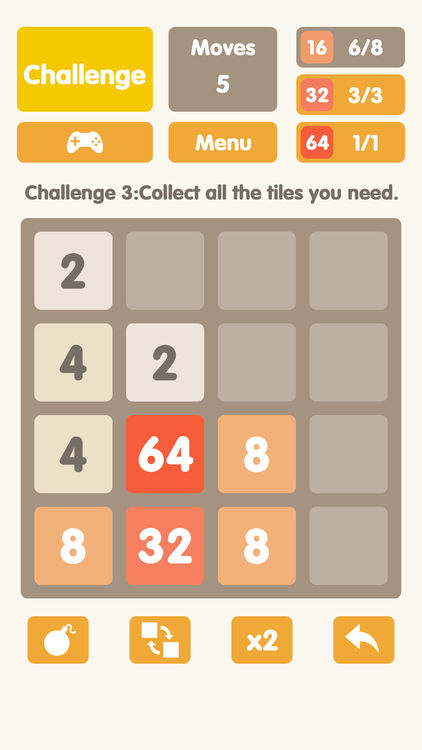 2048 number puzzle game