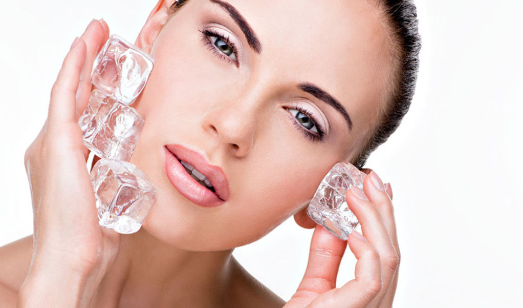 benefits of ice cubes on facial skin
