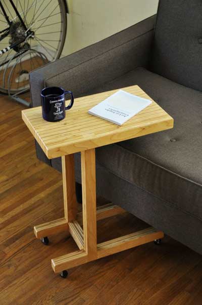 plywood side table