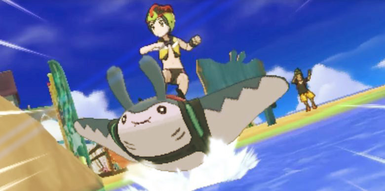 pokemon ultra sun and moon mantine surfing