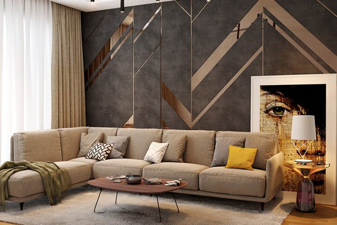 wall design of living room