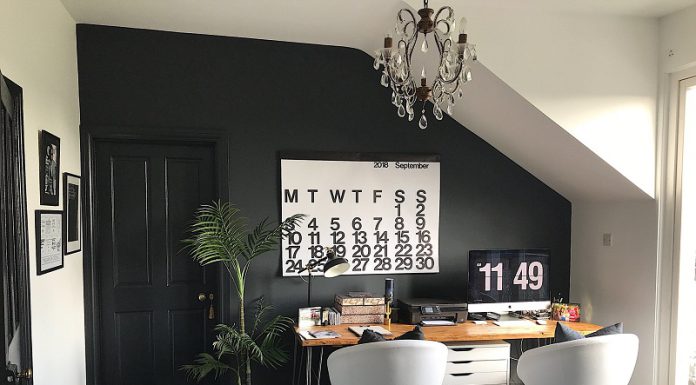 Monochrome Home Office Design