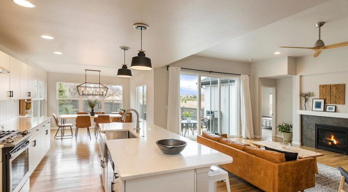 Living Dining Room and Kitchen Combination
